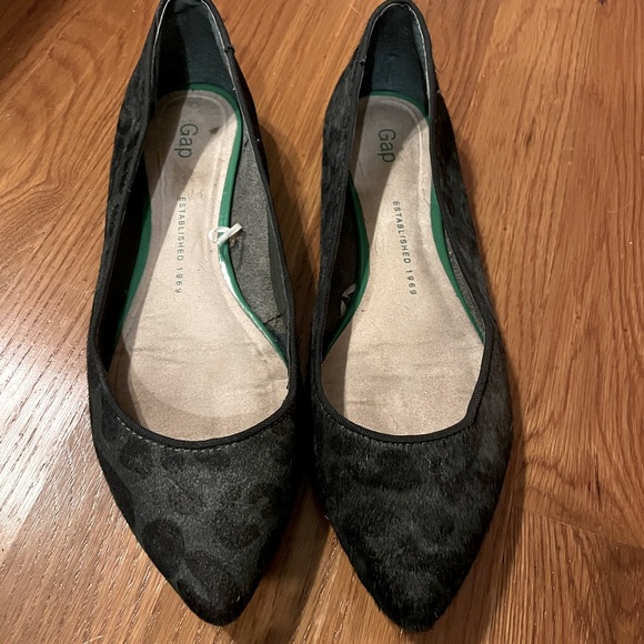 GAP Leopard Print Calf Hair Flats - Picture 1 of 4
